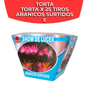 TORTA X 25 TIROS ABANICOS SURTIDOS E